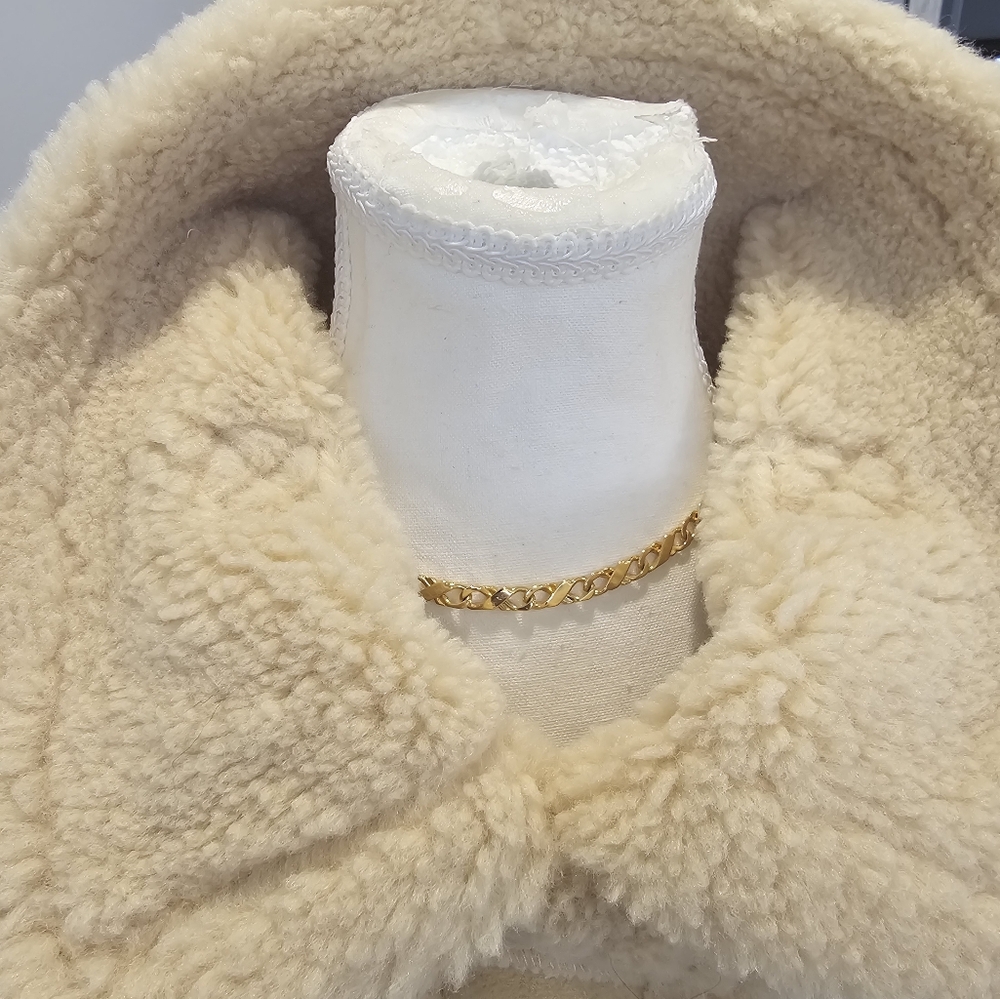 Shearling Aviator Jacket Leather Sand - Picture 8 of 16